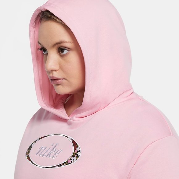 Nike Pullover Hoodie Crop Top Sweatshirt PLUS SIZE - Picture 2 of 5